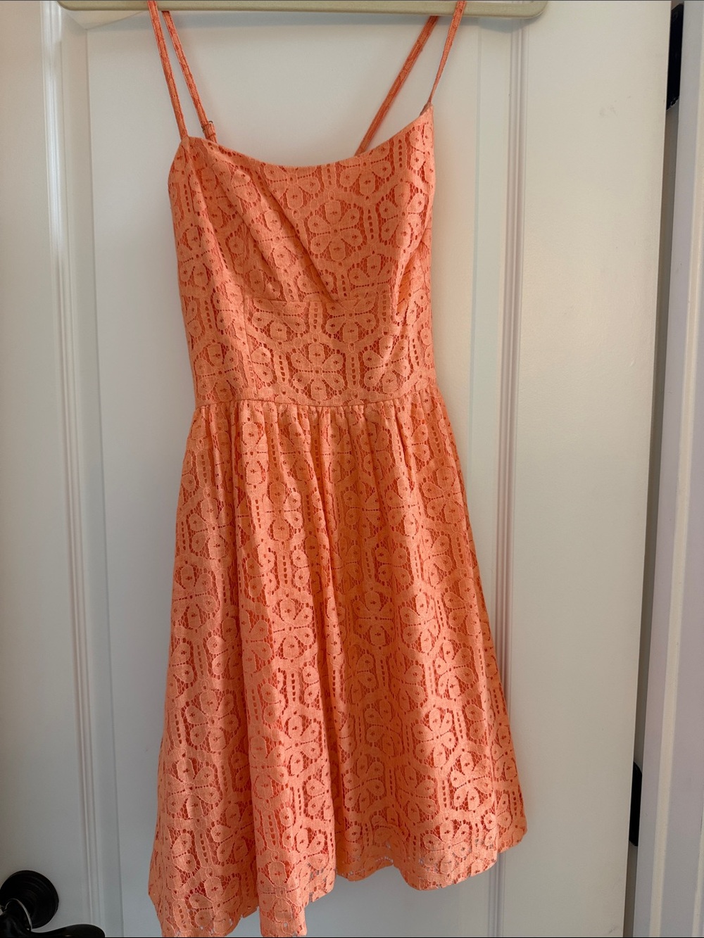 Lilly Pulitzer Coral Eyelet Sundress with Spaghetti Straps